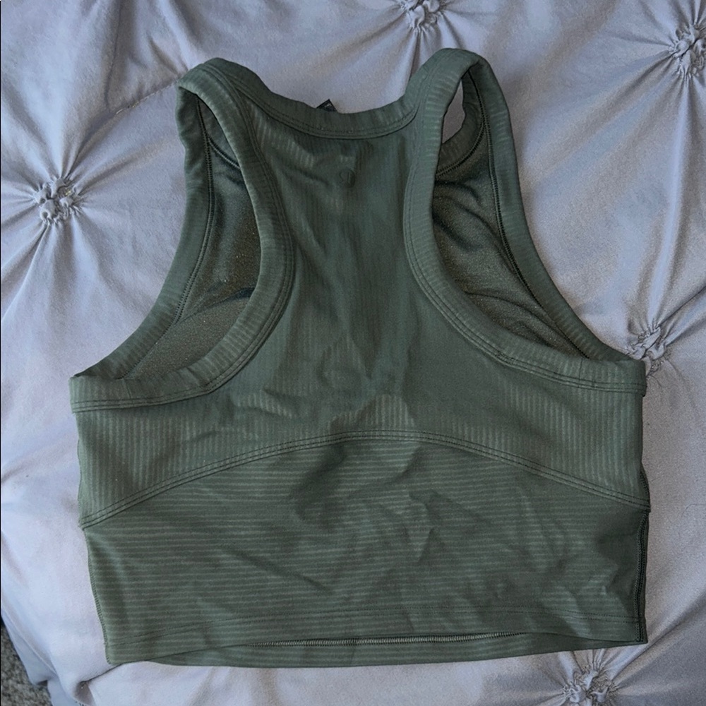 Green Racerback Sports Bra/ tank top